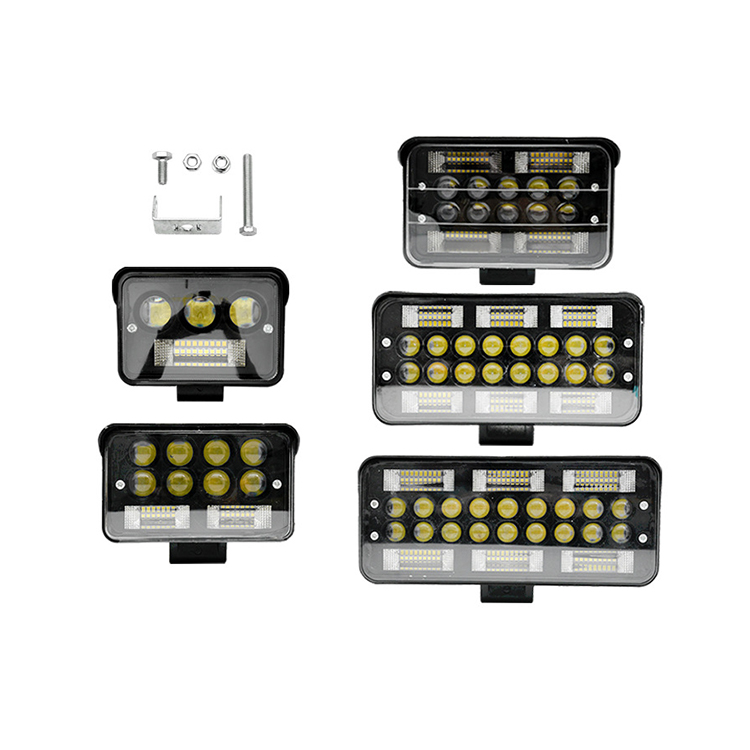 مصباح عمل LED مربع لإضاءة السيارة على الطرق الوعرة